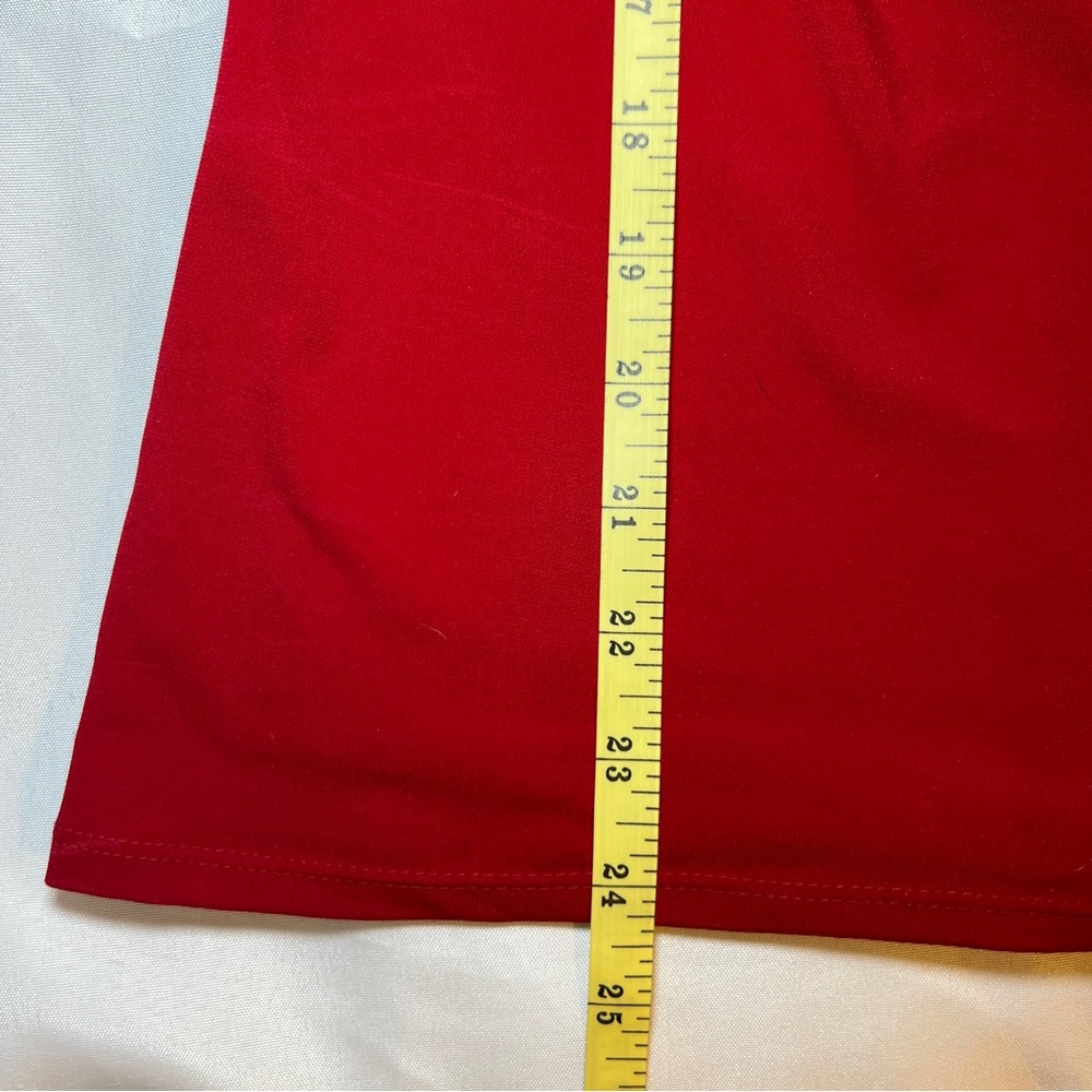 Speechless Deep Red Cowl Neck Blouse Size Large - Picture 9 of 10